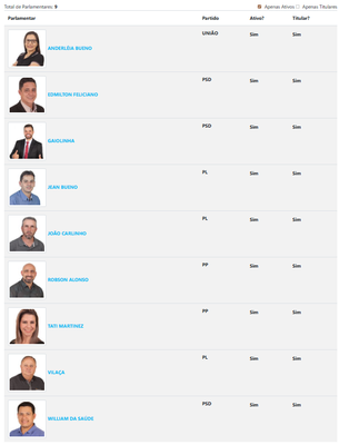 Vereadores 2025-2028