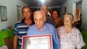 Entrega de Título de Cidadão Honorário a Valdomiro Borges.