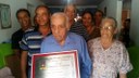 Entrega de Título de Cidadão Honorário a Valdomiro Borges.