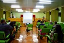 Reunião dos Vereadores com a Secretária de Educação e demais membros a respeito do Plano Municipal de Educação.