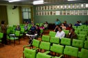 Reunião dos Vereadores com a Secretária de Educação e demais membros a respeito do Plano Municipal de Educação.