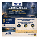 Audiência Pública sobre serviços da Copel e Sanepar