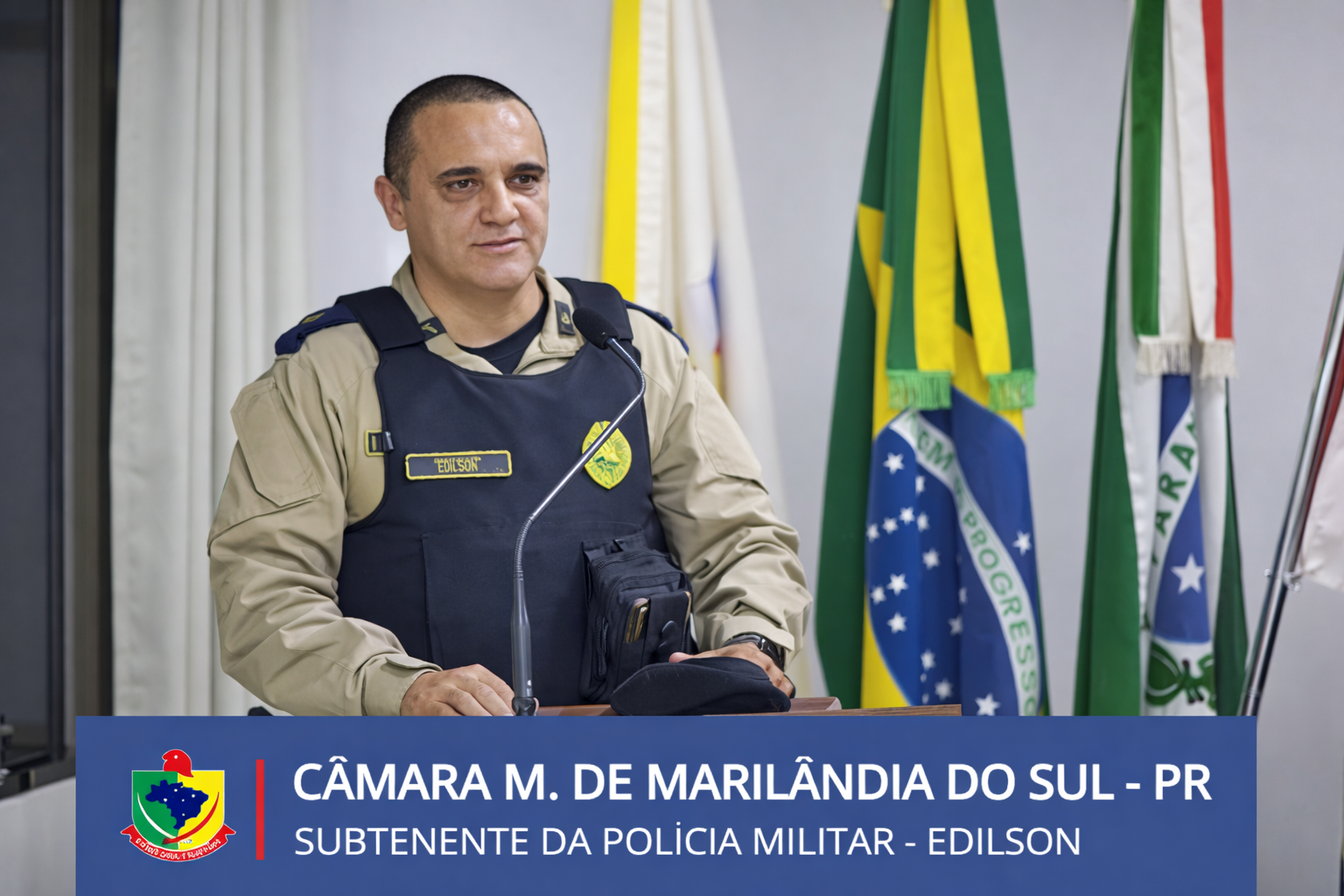 Novo comandante da Polícia Militar apresenta metas e destaca uso de aplicativo para a segurança em Marilândia do Sul e Rio Bom