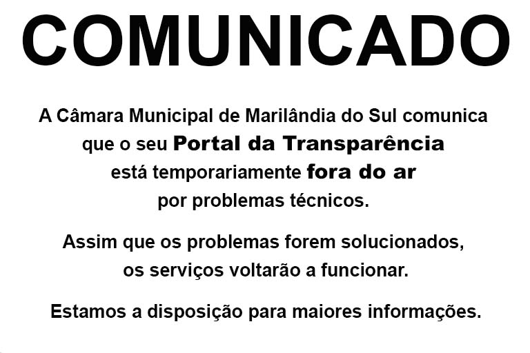 Portal da Transparência Fora do Ar